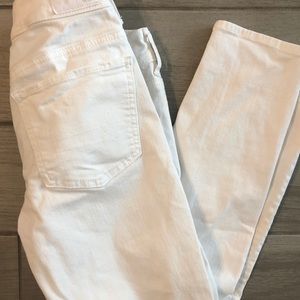 White Ripped Ankle jeans AE 0/00